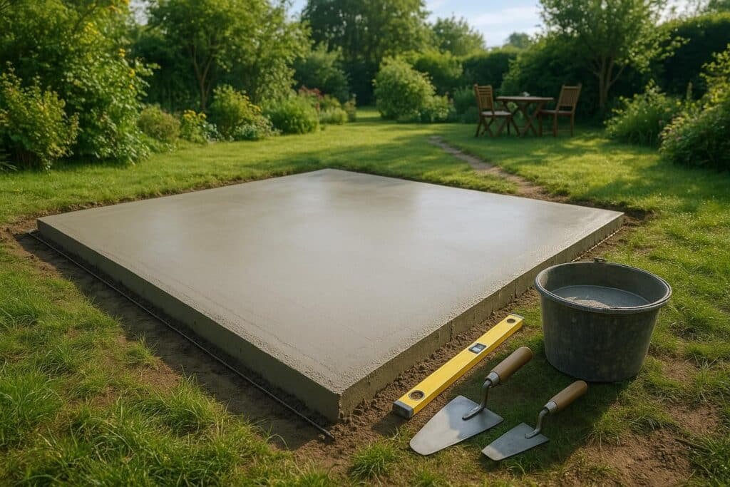 Dalle béton : guide complet pour couler une dalle solide et durable
