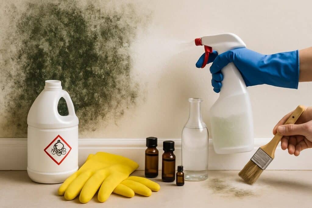 Moisissure mur javel : méthode efficace et précautions santé