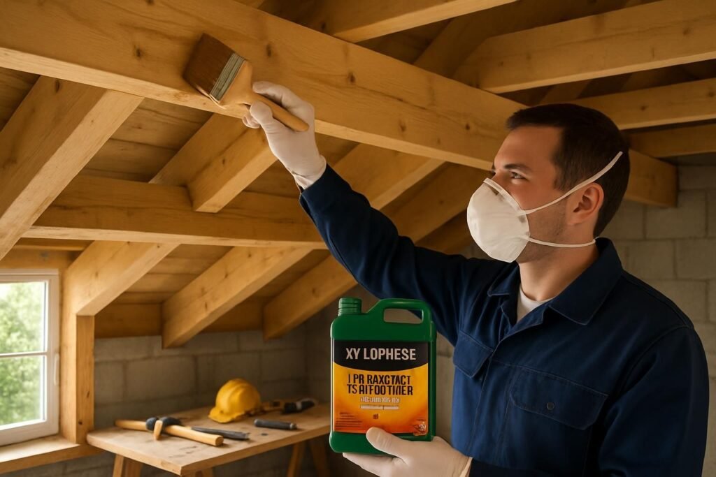 Xylophène charpente : guide d’application pour traiter poutres et bois