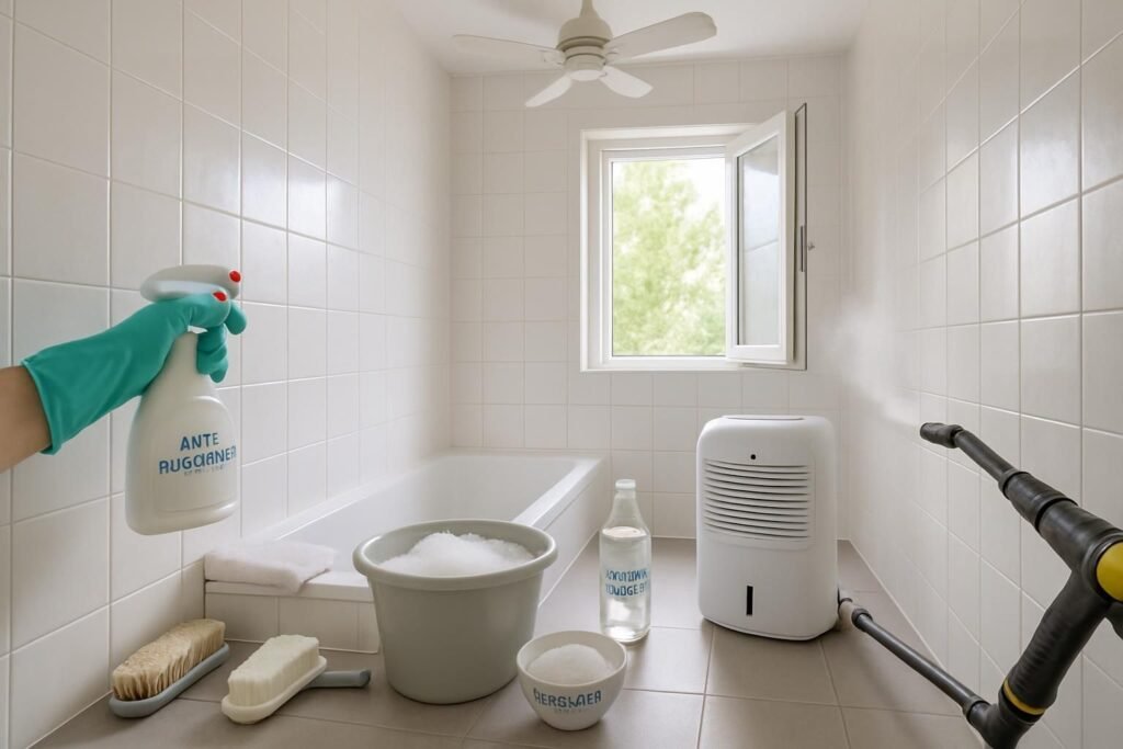 Découvrez 10 méthodes efficaces pour éliminer la moisissure dans la salle de bain et garder un espace propre et sain.