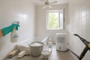 Découvrez 10 méthodes efficaces pour éliminer la moisissure dans la salle de bain et garder un espace propre et sain.