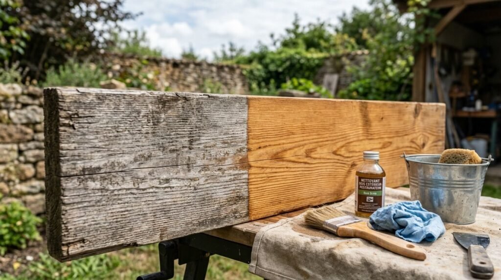 Découvrez des méthodes efficaces pour traiter le bois grisé et redonner à vos surfaces en bois leur couleur naturelle et éclat d'origine.