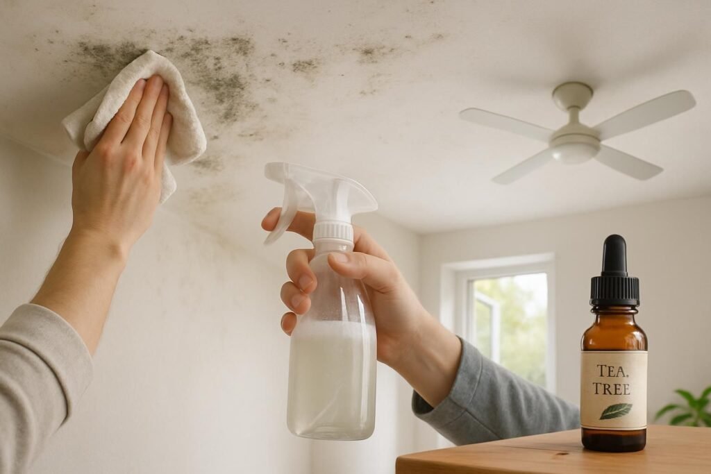 Découvrez 5 méthodes naturelles efficaces pour éliminer la moisissure au plafond et protéger votre intérieur sans produits chimiques.
