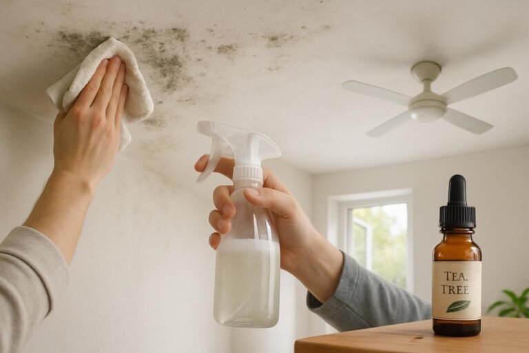 Découvrez 5 méthodes naturelles efficaces pour éliminer la moisissure au plafond et protéger votre intérieur sans produits chimiques.