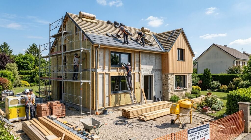 Découvrez notre guide 2026 des prix pour la rénovation complète de maison, avec un aperçu détaillé des tarifs au m² pour mieux planifier vos travaux.