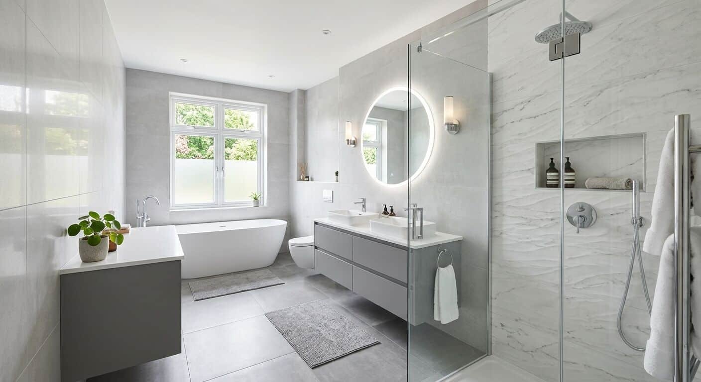 Découvrez notre large choix de carrelage pour salle de bain chez Leroy Merlin. Styles modernes, classiques, résistants et faciles à poser pour sublimer votre espace.