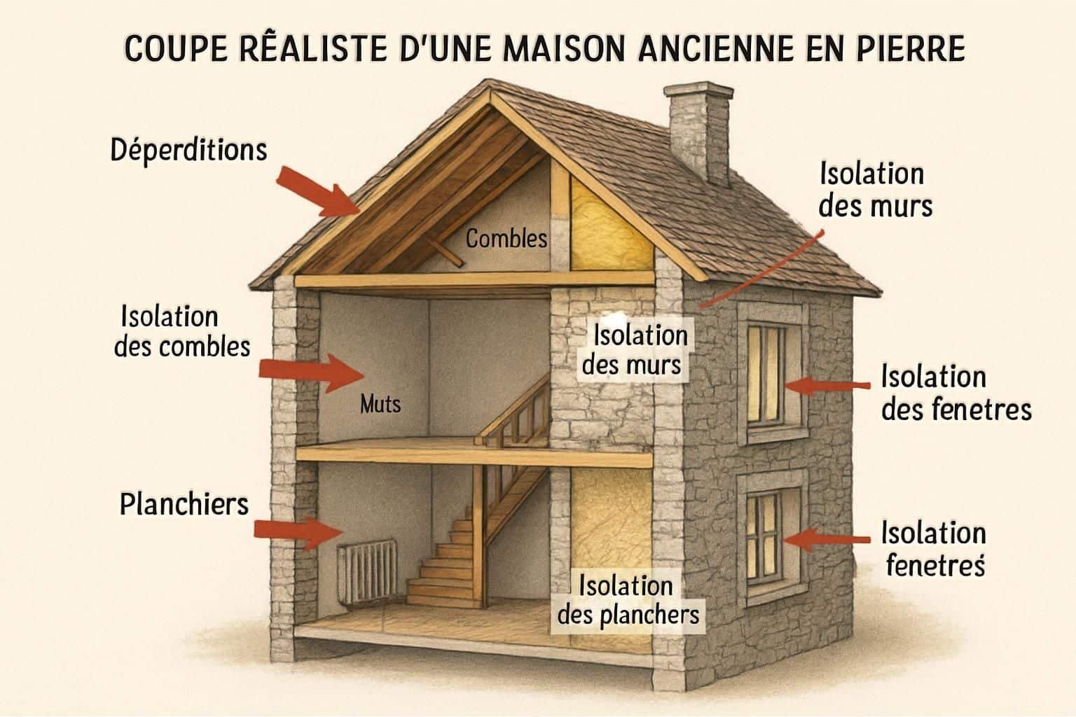 Découvrez quel budget prévoir en 2024 pour l'isolation d'une maison ancienne et optimisez vos travaux pour un confort thermique durable.