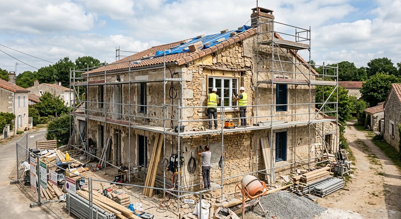 Découvrez les tarifs au m² pour une rénovation complète de maison en 2026. Guide pratique pour estimer le prix de vos travaux et planifier votre budget rénovation.