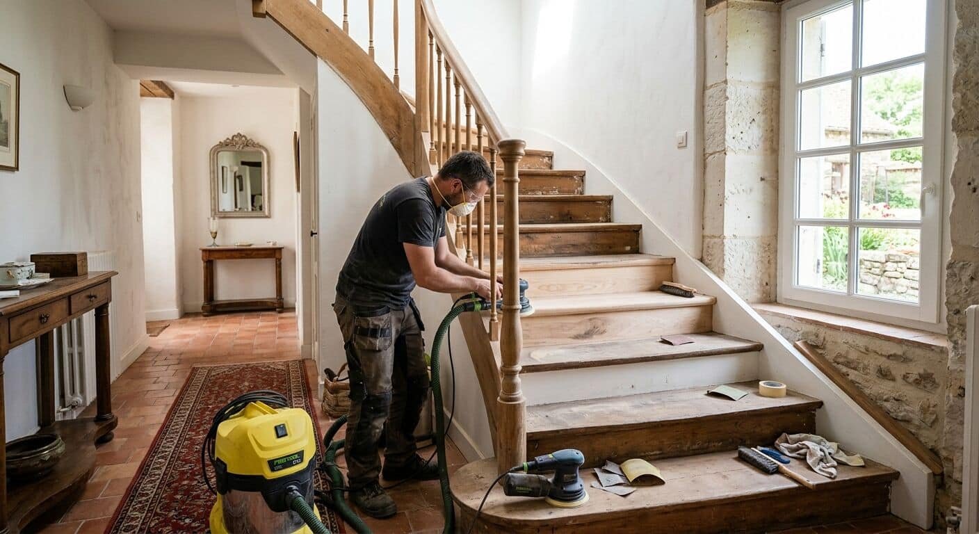 Découvrez nos astuces et conseils pratiques pour rénover un escalier en bois facilement et avec succès. Transformez votre intérieur grâce à un escalier remis à neuf.